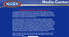 Desktop Screenshot of media.nhra.com